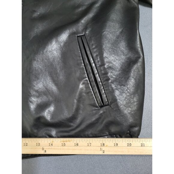 Wilsons Leather Vintage Men's SZ LG Shirt Collar Jacket with Removeable Liner - Picture 13 of 15